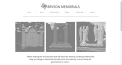 Desktop Screenshot of brysonmemorials.com
