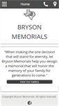 Mobile Screenshot of brysonmemorials.com